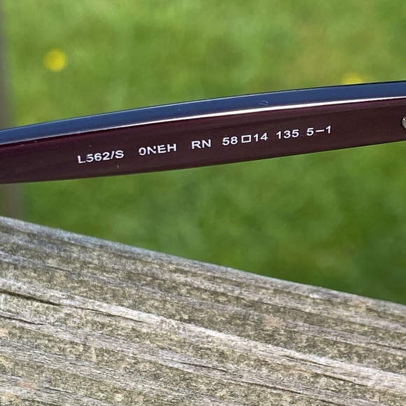 Liz Claiborne glasses frames metallic pink rose mauve 58[]14 135 - Picture 9 of 15